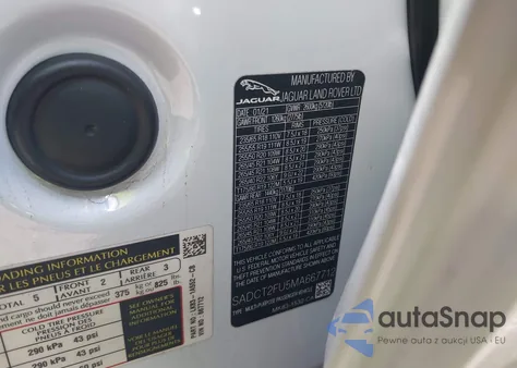 2021 Jaguar F-Pace R-Dynamic S P400 Awd Automatic z USA, uszkodzony, nr VIN SADCT2FU5MA667712